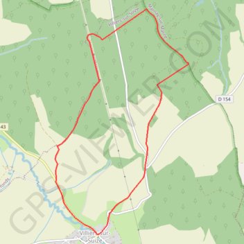 Itinéraire Les 4 Saules - Villiers-sur-Suize, distance, dénivelé, altitude, carte, profil, trace GPS