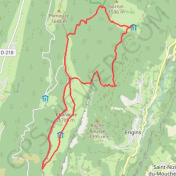 Itinéraire 10 La Molière Court, distance, dénivelé, altitude, carte, profil, trace GPS