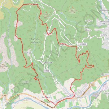 Itinéraire Du Poujol-sur-Orb à la crète de Coudière, distance, dénivelé, altitude, carte, profil, trace GPS