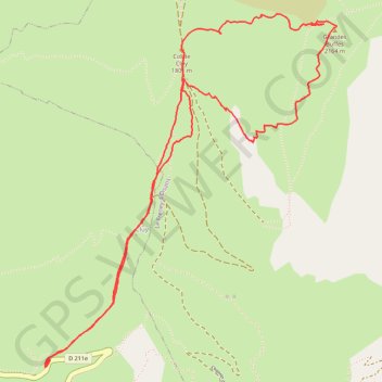 Itinéraire Les Grandes Buffes, distance, dénivelé, altitude, carte, profil, trace GPS