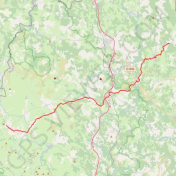 Itinéraire NewTrack, distance, dénivelé, altitude, carte, profil, trace GPS