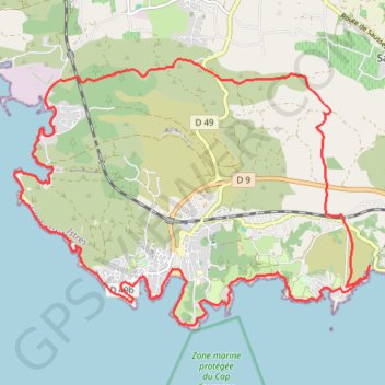 Itinéraire Sausset-les-Pins - Le cap Couronne, distance, dénivelé, altitude, carte, profil, trace GPS