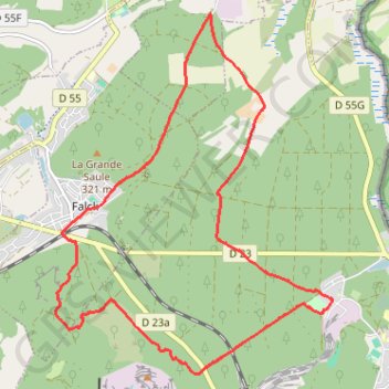Itinéraire Au départ de la ferme aux cloches, distance, dénivelé, altitude, carte, profil, trace GPS
