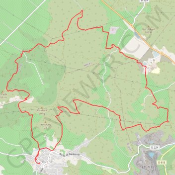 Itinéraire Bizanet, distance, dénivelé, altitude, carte, profil, trace GPS