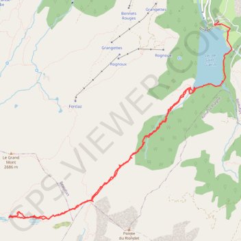 Itinéraire Vers les lacs des Tempêtes, distance, dénivelé, altitude, carte, profil, trace GPS