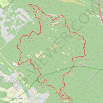 Itinéraire Circuit des 25 Bosses, distance, dénivelé, altitude, carte, profil, trace GPS