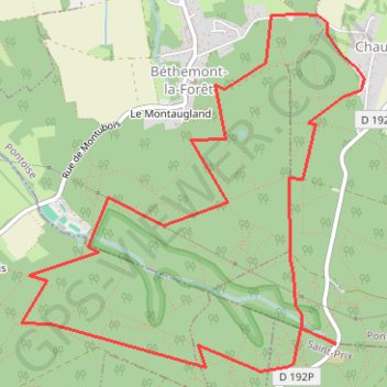 Itinéraire Béthemont la Forêt, distance, dénivelé, altitude, carte, profil, trace GPS