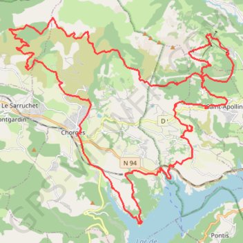 Itinéraire Terre des Alpes, distance, dénivelé, altitude, carte, profil, trace GPS