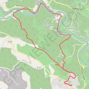 Itinéraire La Boucle du Thoronet, distance, dénivelé, altitude, carte, profil, trace GPS
