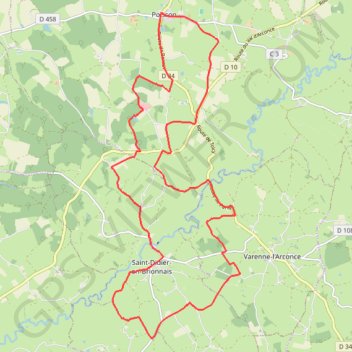 Itinéraire À Poisson, distance, dénivelé, altitude, carte, profil, trace GPS