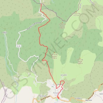 Itinéraire La descente du facteur, distance, dénivelé, altitude, carte, profil, trace GPS