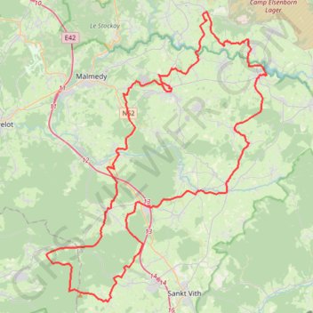 Itinéraire tdch butgen j2 81 KM, distance, dénivelé, altitude, carte, profil, trace GPS