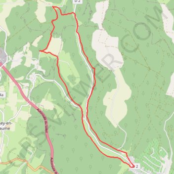 Itinéraire Savigny bouilland, distance, dénivelé, altitude, carte, profil, trace GPS