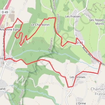 Itinéraire Saint girod, distance, dénivelé, altitude, carte, profil, trace GPS