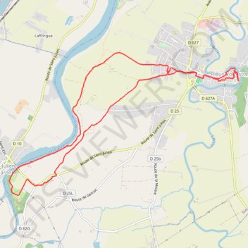 Itinéraire Du bourg médévial de Rieux Volvestre au village gaulois de Saint-Julien, distance, dénivelé, altitude, carte, profil, trace GPS