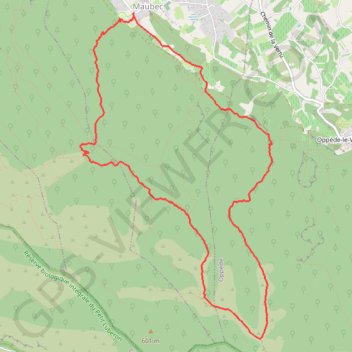 Itinéraire Le Sommet des Fourcats depuis Maubec, distance, dénivelé, altitude, carte, profil, trace GPS
