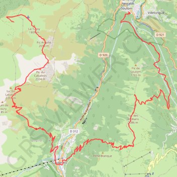 Itinéraire Cabaliros / Viscos, distance, dénivelé, altitude, carte, profil, trace GPS