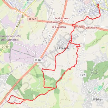 Itinéraire Camp peran, distance, dénivelé, altitude, carte, profil, trace GPS