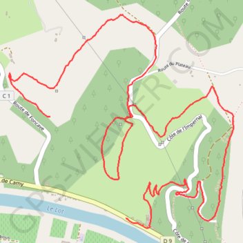 Itinéraire suuntoapp-Hiking-2023-12-15T17-55-35Z, distance, dénivelé, altitude, carte, profil, trace GPS