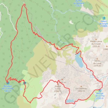 Itinéraire Le Grand Colon, distance, dénivelé, altitude, carte, profil, trace GPS