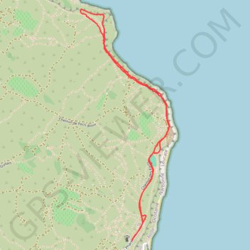 Itinéraire Promenade dominicale sur les falaises de leucate, distance, dénivelé, altitude, carte, profil, trace GPS