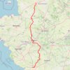 Itinéraire total fini 510km, distance, dénivelé, altitude, carte, profil, trace GPS