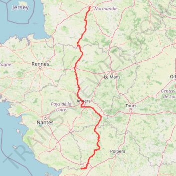 Itinéraire total fini 510km, distance, dénivelé, altitude, carte, profil, trace GPS