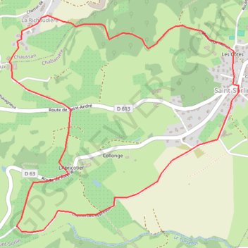 Itinéraire Le sentier des pommes de Saint Sorlin, distance, dénivelé, altitude, carte, profil, trace GPS