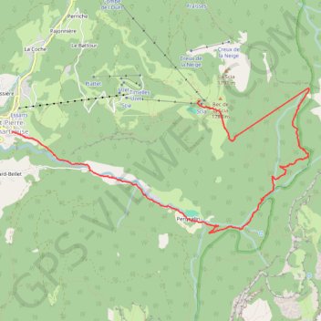 Itinéraire Descente du Massif de la Chartreuse, distance, dénivelé, altitude, carte, profil, trace GPS