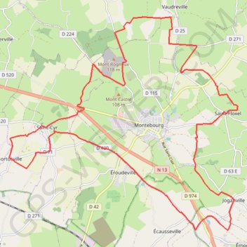 Itinéraire La Sortosvillaise - Sortosville, distance, dénivelé, altitude, carte, profil, trace GPS
