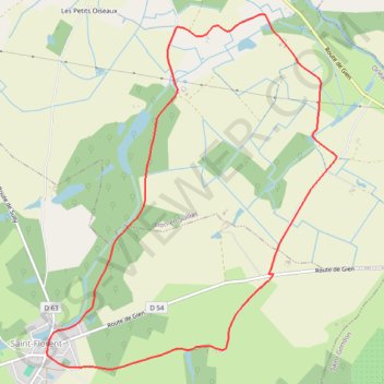 Itinéraire Saint-Florent, distance, dénivelé, altitude, carte, profil, trace GPS