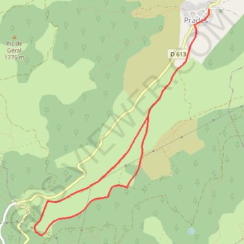 Itinéraire L'Hers, distance, dénivelé, altitude, carte, profil, trace GPS