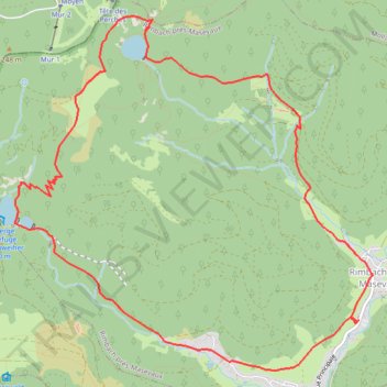 Itinéraire Circuit des lacs des Perches, du Grand et du Petit Neuweiher, distance, dénivelé, altitude, carte, profil, trace GPS