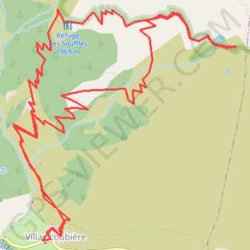 Itinéraire Le lac Lautier par le refuge des Souffles - Valgaudemar, distance, dénivelé, altitude, carte, profil, trace GPS