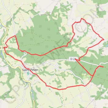 Itinéraire Grand Circuit Enfant Bois Avaugour, distance, dénivelé, altitude, carte, profil, trace GPS
