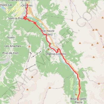 Itinéraire vfsv10-da-orsieres-bourg-saint-pierre, distance, dénivelé, altitude, carte, profil, trace GPS