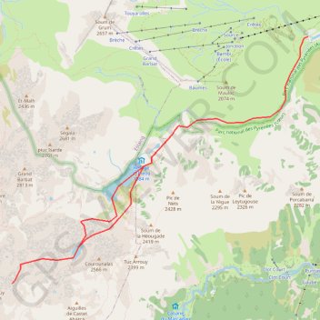 Itinéraire Pic Arrouy (Piarrouy), distance, dénivelé, altitude, carte, profil, trace GPS
