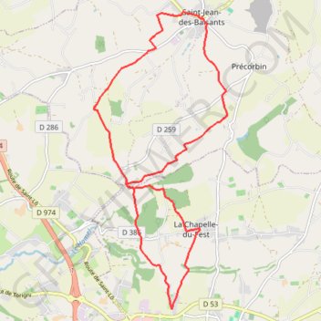Itinéraire Dans les pas des pèlerins - Saint-Jean-des-Baisants, distance, dénivelé, altitude, carte, profil, trace GPS