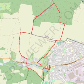 Itinéraire Fête Moisson - Marly, distance, dénivelé, altitude, carte, profil, trace GPS