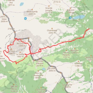 Itinéraire Les Cornettes de bise, distance, dénivelé, altitude, carte, profil, trace GPS