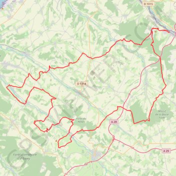 Itinéraire bresle 130, distance, dénivelé, altitude, carte, profil, trace GPS