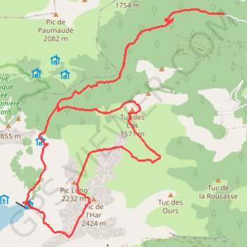 Itinéraire Randonnée d'Araing, distance, dénivelé, altitude, carte, profil, trace GPS