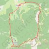 Itinéraire Le Crêt de Oeillon (42), distance, dénivelé, altitude, carte, profil, trace GPS