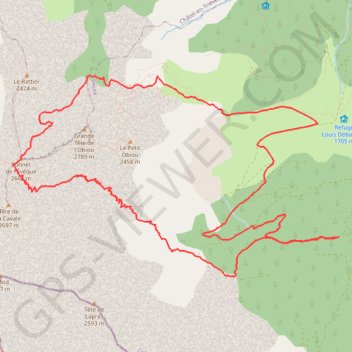 Itinéraire Tour de l'Obiou (Dévoluy), distance, dénivelé, altitude, carte, profil, trace GPS