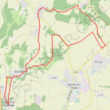 Itinéraire La vallée de Noé, distance, dénivelé, altitude, carte, profil, trace GPS