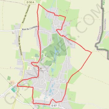 Itinéraire Circuit des Hauts de Sebourg, distance, dénivelé, altitude, carte, profil, trace GPS