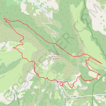 Itinéraire Baro montagne Buisseron, distance, dénivelé, altitude, carte, profil, trace GPS