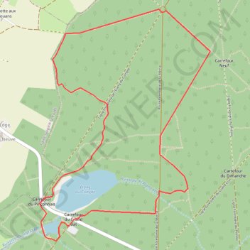 Itinéraire Au Nord des étangs des Maffrais dans la Forêt de Rennes, distance, dénivelé, altitude, carte, profil, trace GPS