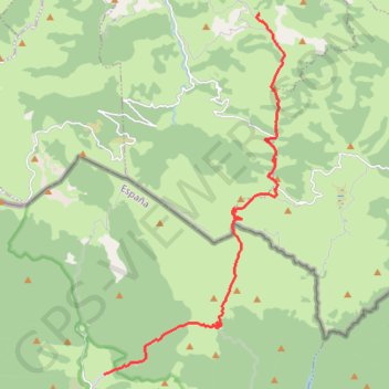 Itinéraire Mendilatz Kaskoleta, distance, dénivelé, altitude, carte, profil, trace GPS