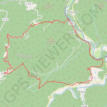 Itinéraire 30-374, distance, dénivelé, altitude, carte, profil, trace GPS